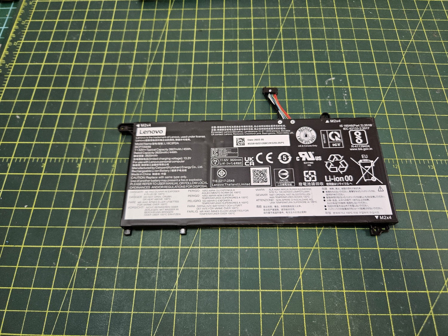 Genuine Lenovo ThinkBook 15 G3 ACL Battery 44Wh 11.52V L19C3PDA 80-90%