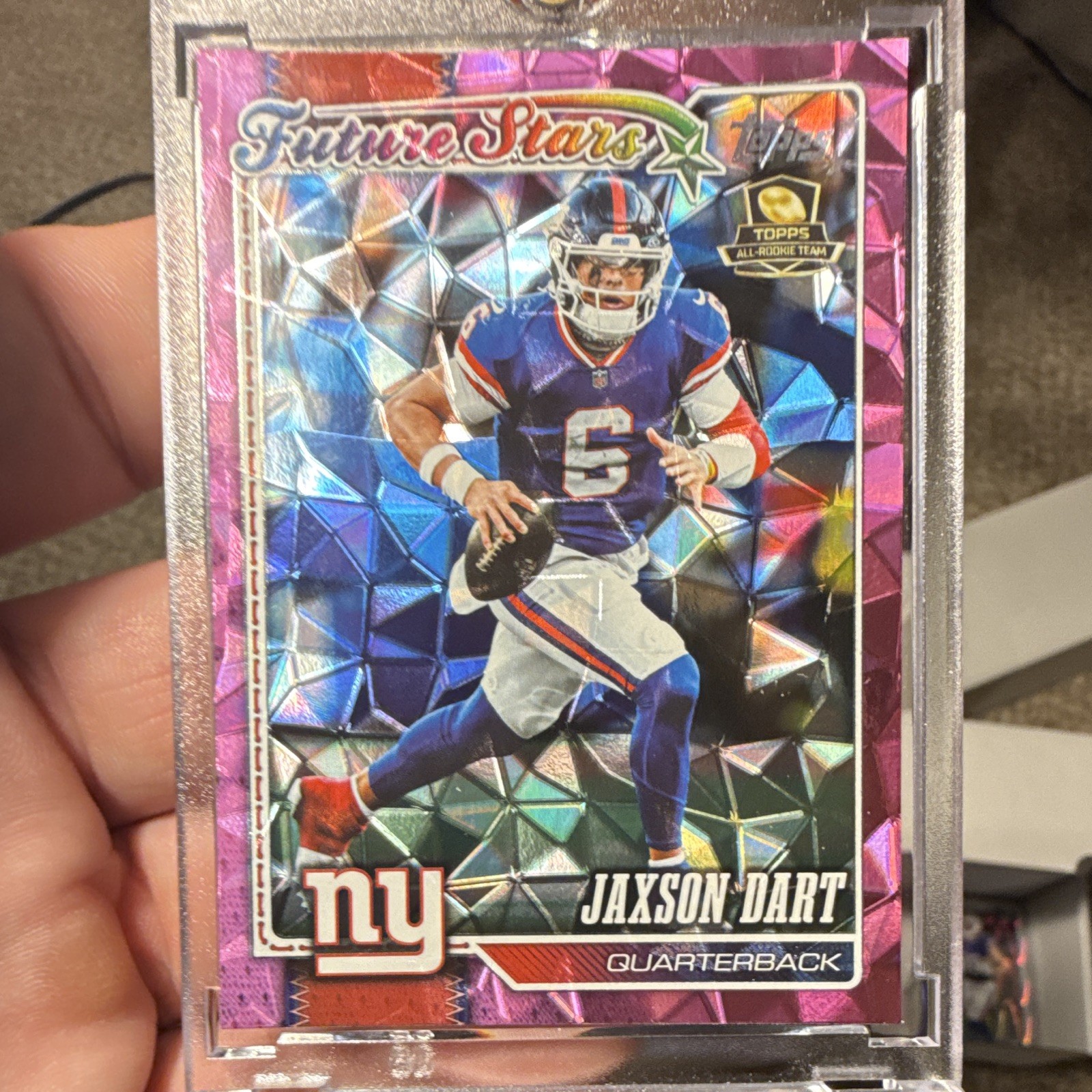Topps 2025 Future Stars Jaxson Dart #FS-6 Purple Parallel New York Giants Topps 2025 Future Stars Jaxson Dart #FS-6 Purple Parallel New York Giants