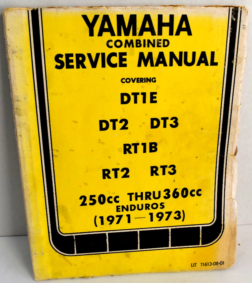 1971-1973 Yamaha Enduro OEM Service Shop Repair Manual, DT1 DT2 DT3 RT1 RT2 RT3
