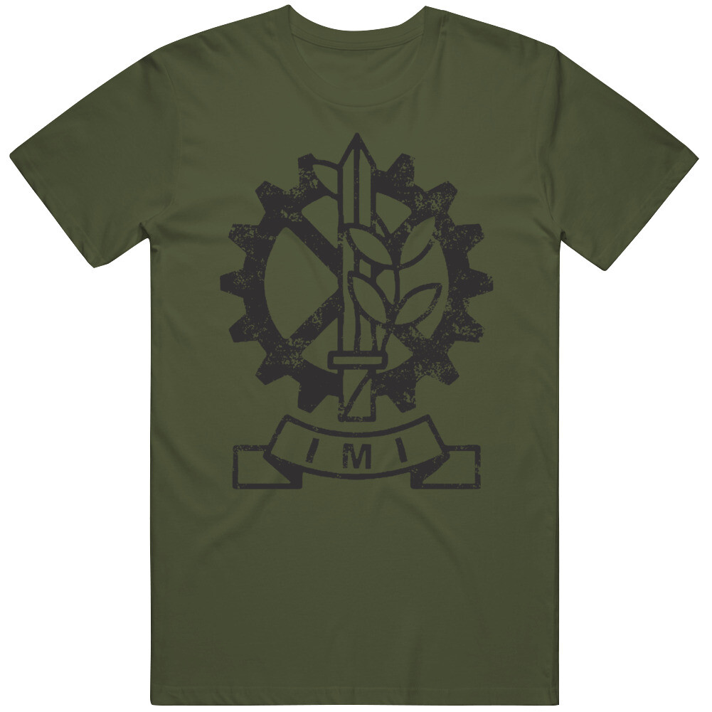 IMI Israel Military Industries Logo Distressed T Shirt IMI Israel Military Industries Logo Distressed T Shirt