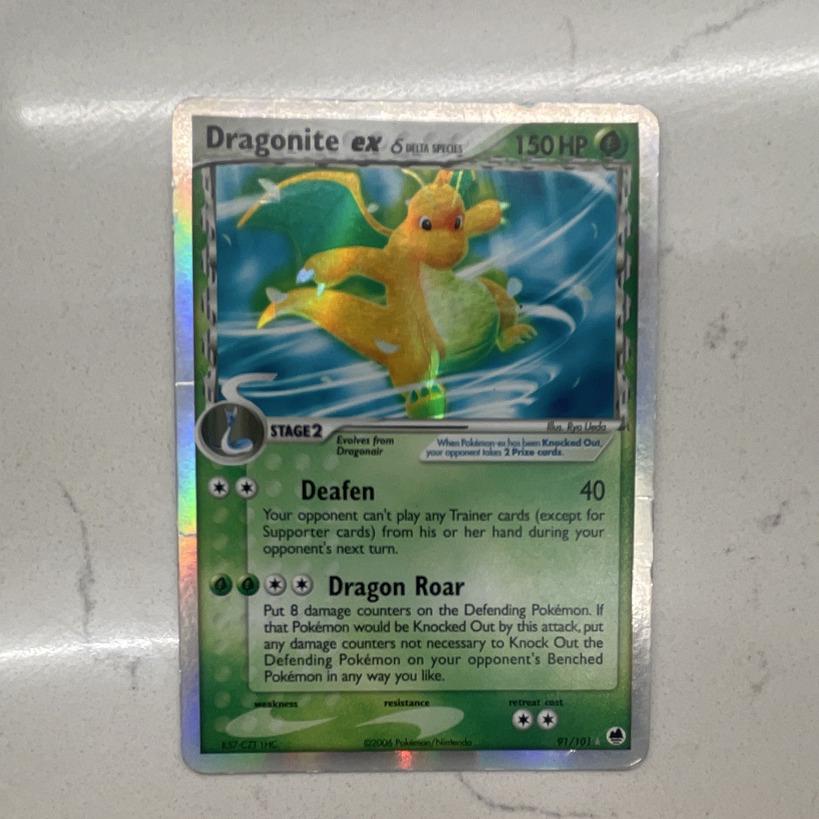 Dragonite ex Delta Species 91/101 Holo Ultra Rare EX 2006