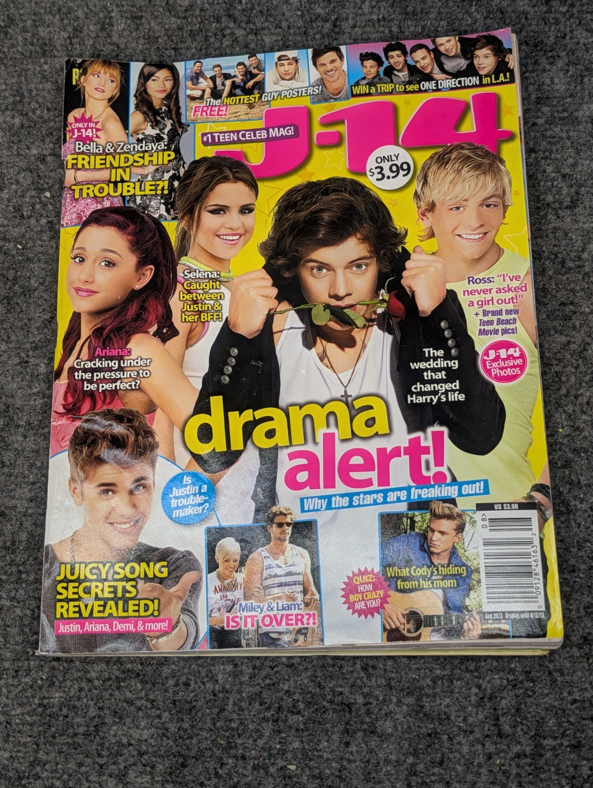 J-14 Magazine August 2013 Justin Bieber Ariana Selena Harry Styles J-14 Magazine August 2013 Justin Bieber Ariana Selena Harry Styles