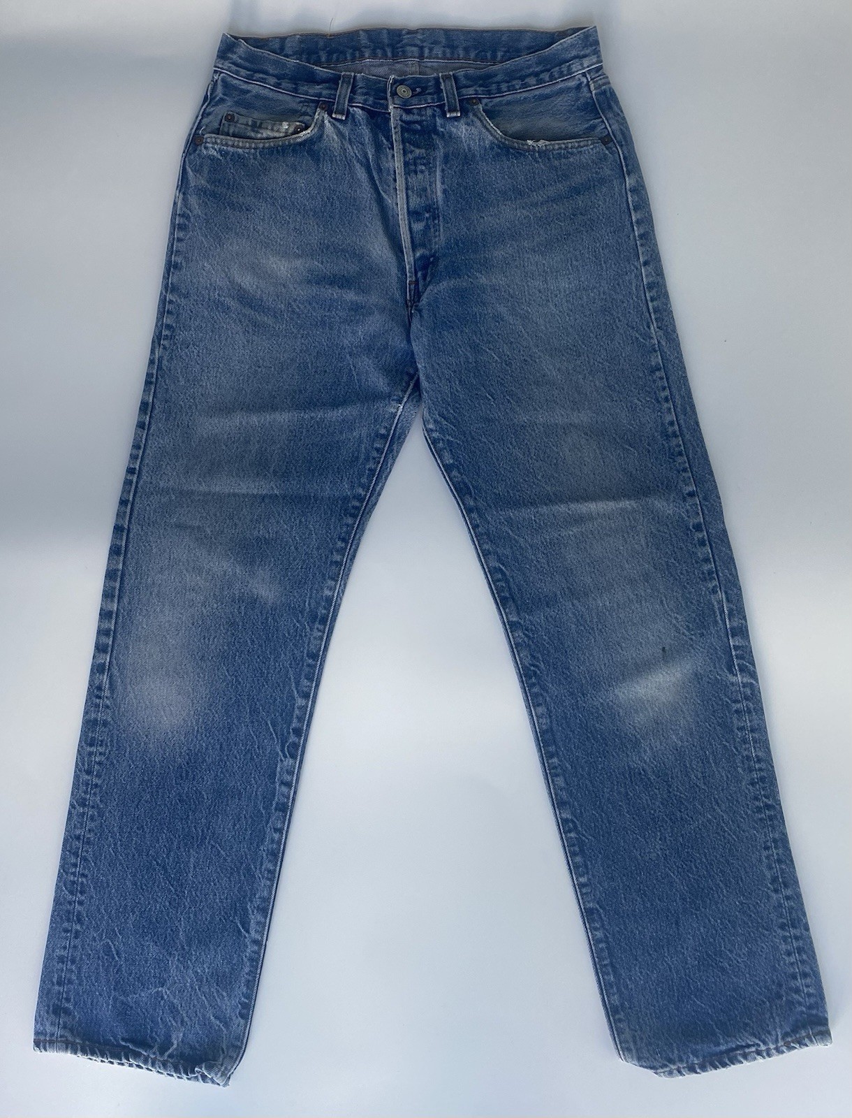 LEVI\'S 501 1980\'s  USA MADE TRANSITIONAL VINTAGE JEANS  SIZE 35-34