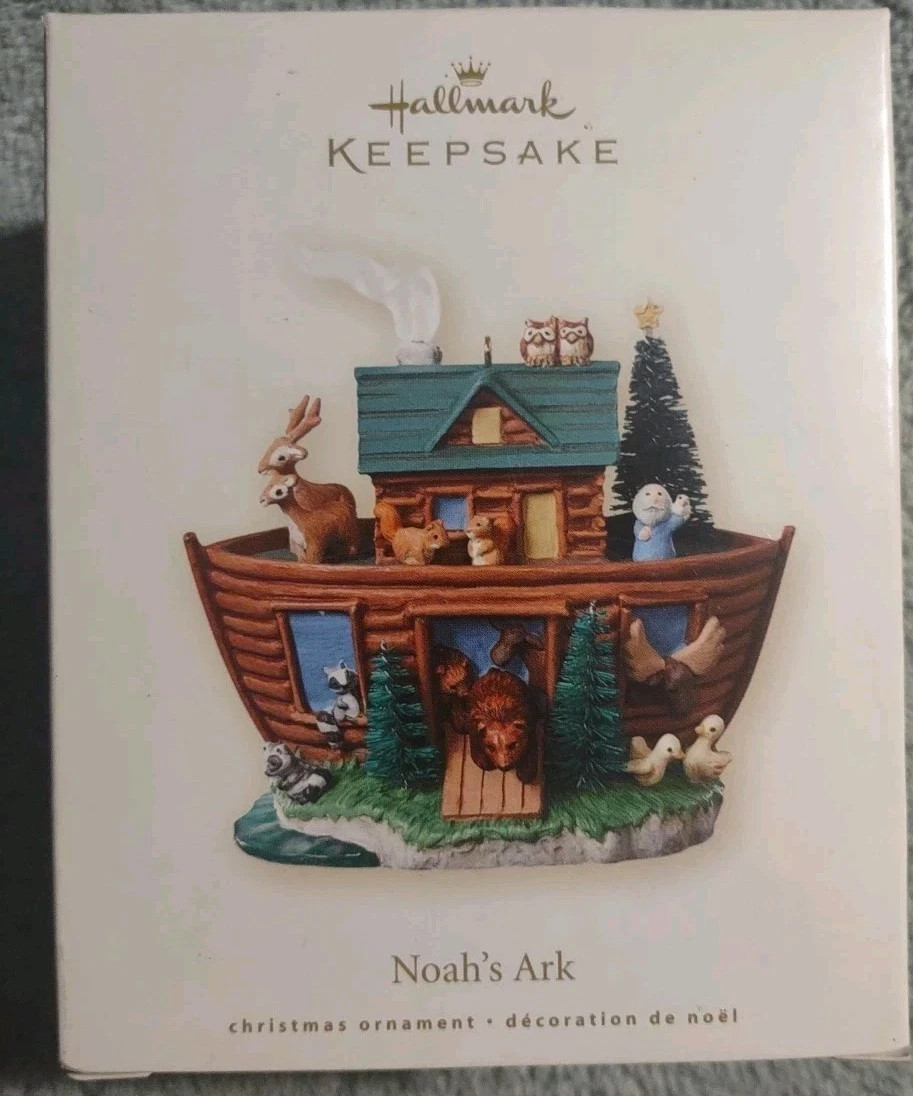 GENUINE Hallmark Keepsake Ornament Noah's Ark 2008-6-9-198