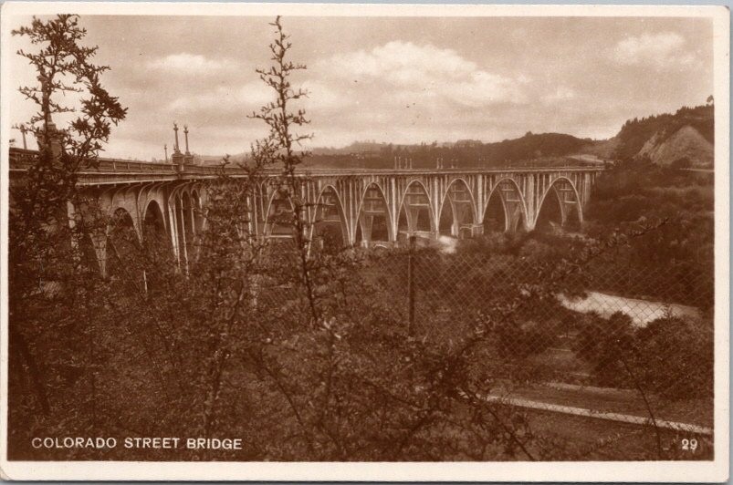 PASADENA, California Real Photo RPPC Postcard \