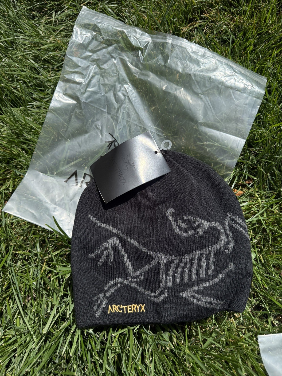 Arc'teryx Black Grey Beanie Hat