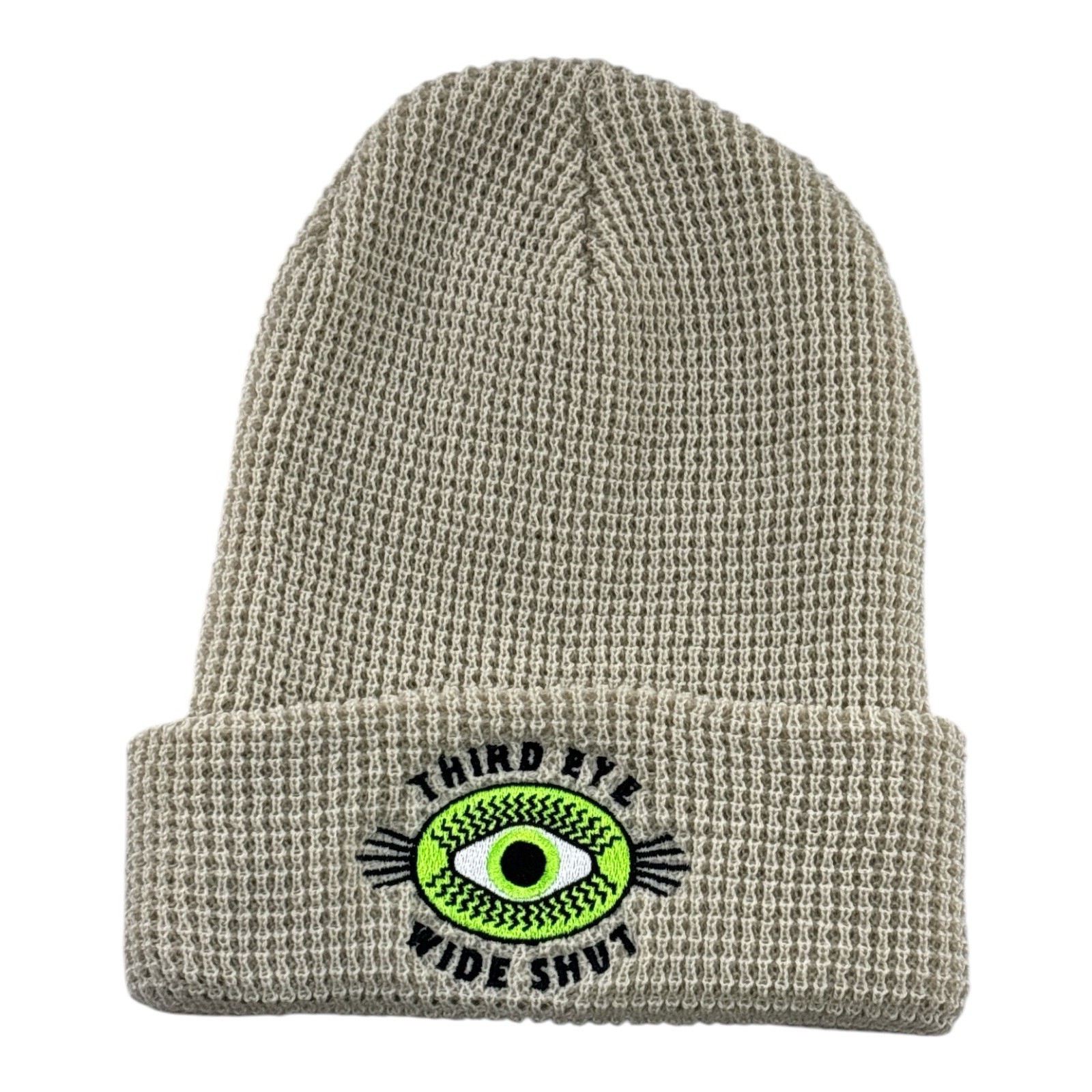 Richardson 146 Third Eye Hideout Waffle Knit Beanie Hat NWOT Birch OSFM