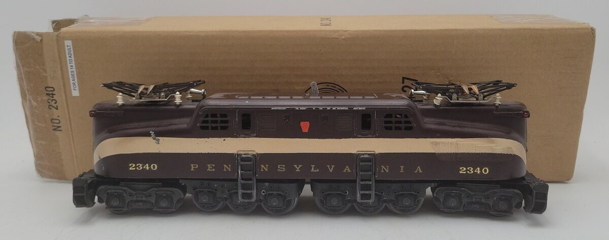 Lionel 2340 Vintage O Pennsylvania GG-1 Tuscan 1-Stripe Electric Locomotive
