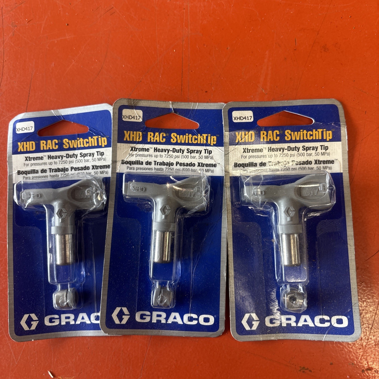 Graco XHD RAC SwitchTip XHD417 Heavy-Duty Spray Tip 7250 PSI Graco XHD RAC SwitchTip XHD417 Heavy-Duty Spray Tip 7250 PSI