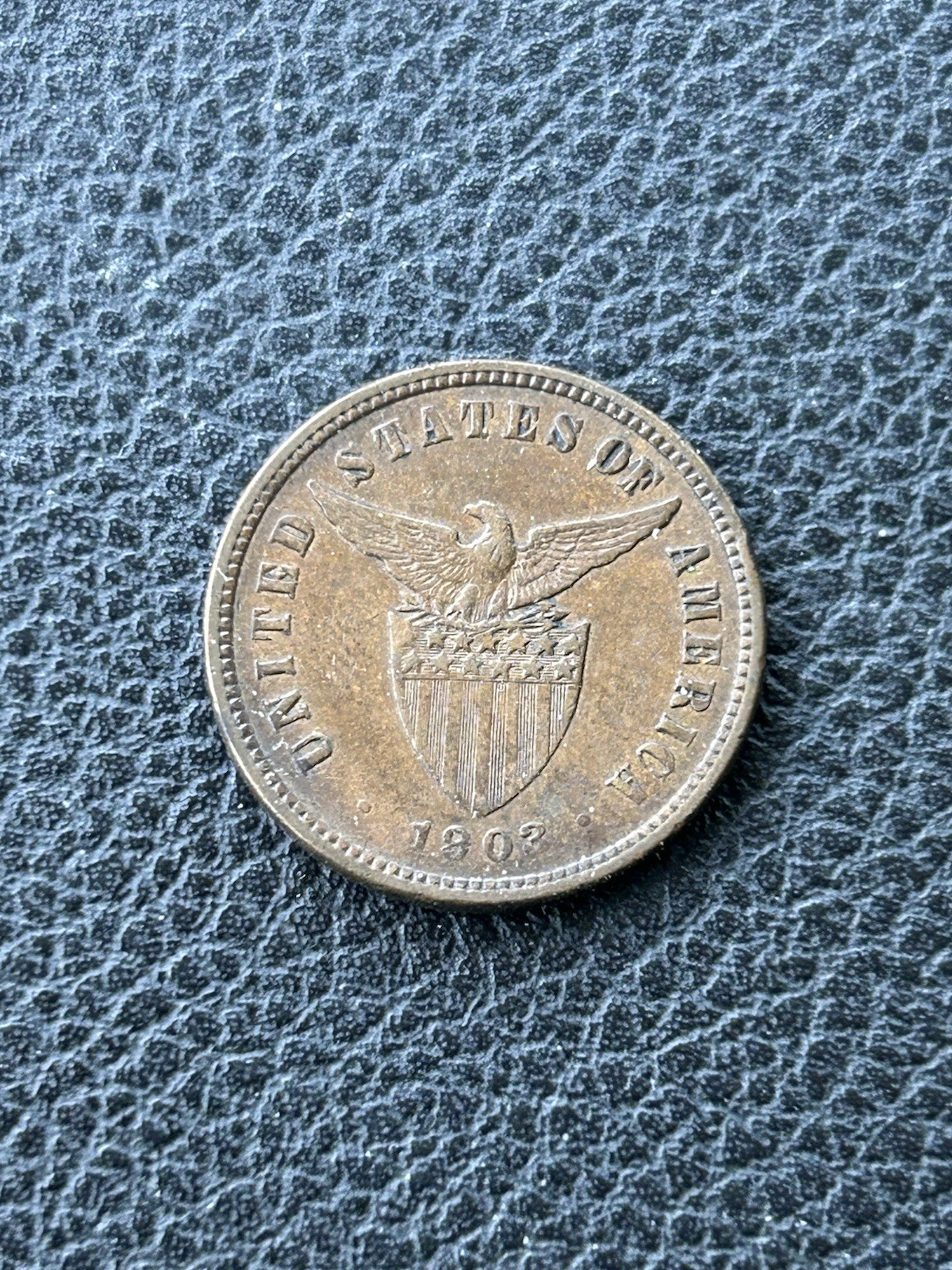 1903 U.S. Philippines 1/2 Centavo Coin MP (#2)