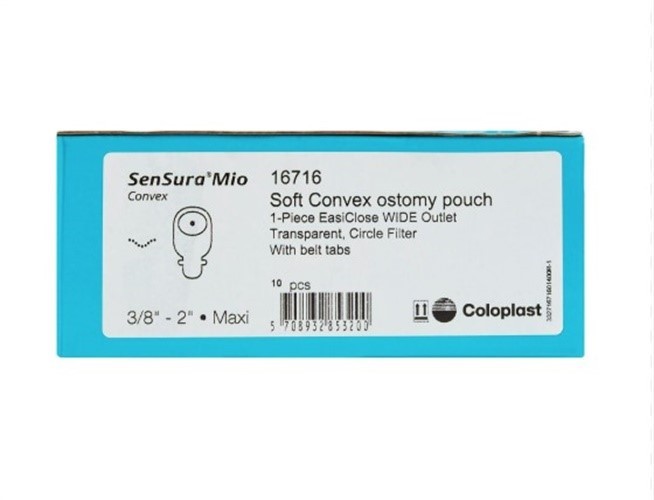 Coloplast 16716 - Ostomy Pouch 11 Inch Length 3/8 to 2 Inch -  10 per Box