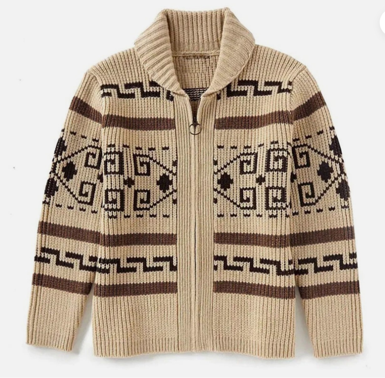 Mens Sweater Big Lebowski Cardigan Knit Jeffery Zip Up Adult New Movie Costume Mens Sweater Big Lebowski Cardigan Knit Jeffery Zip Up Adult New Movie Costume