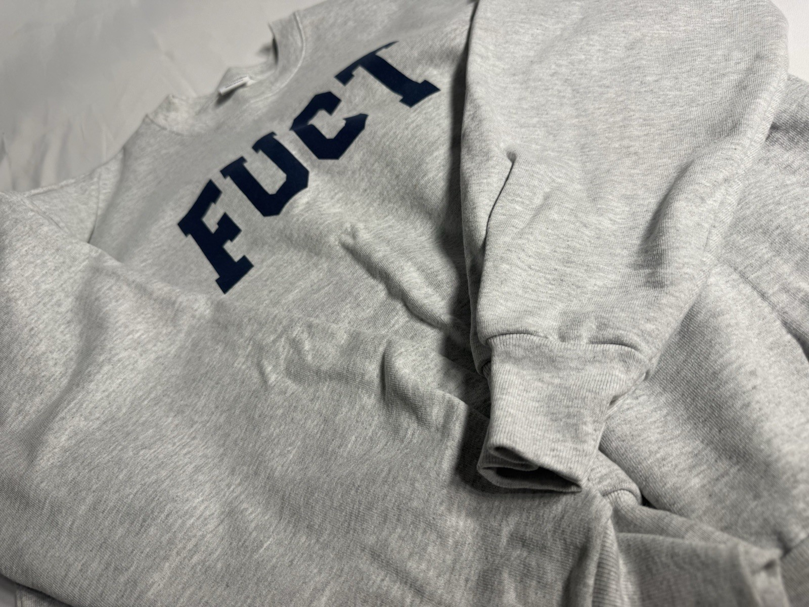Fuct Academy Logo Crew Neck Sweatshirt Men\'s Large Rare
