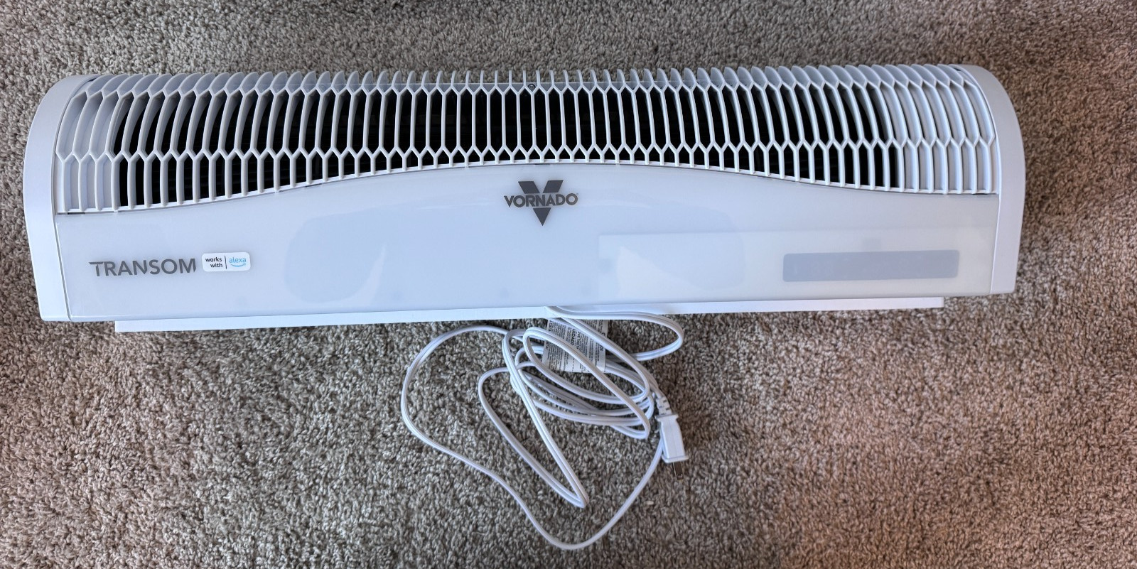 Vornado Transom - White - 4-Speeds Window Fan - Works with Alexa and App Control