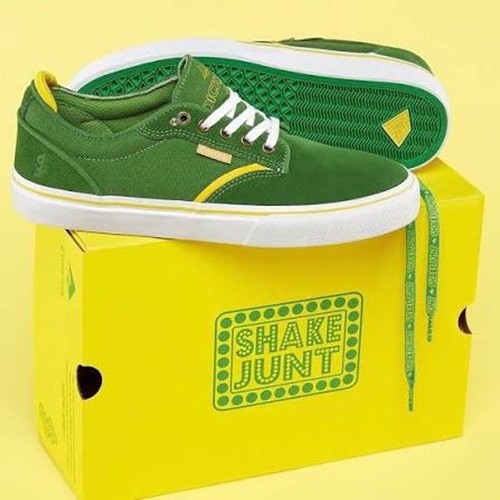 Size 8 - Emerica x Shake Junt Men\'s Dickson Green Sneakers 6107000263.300