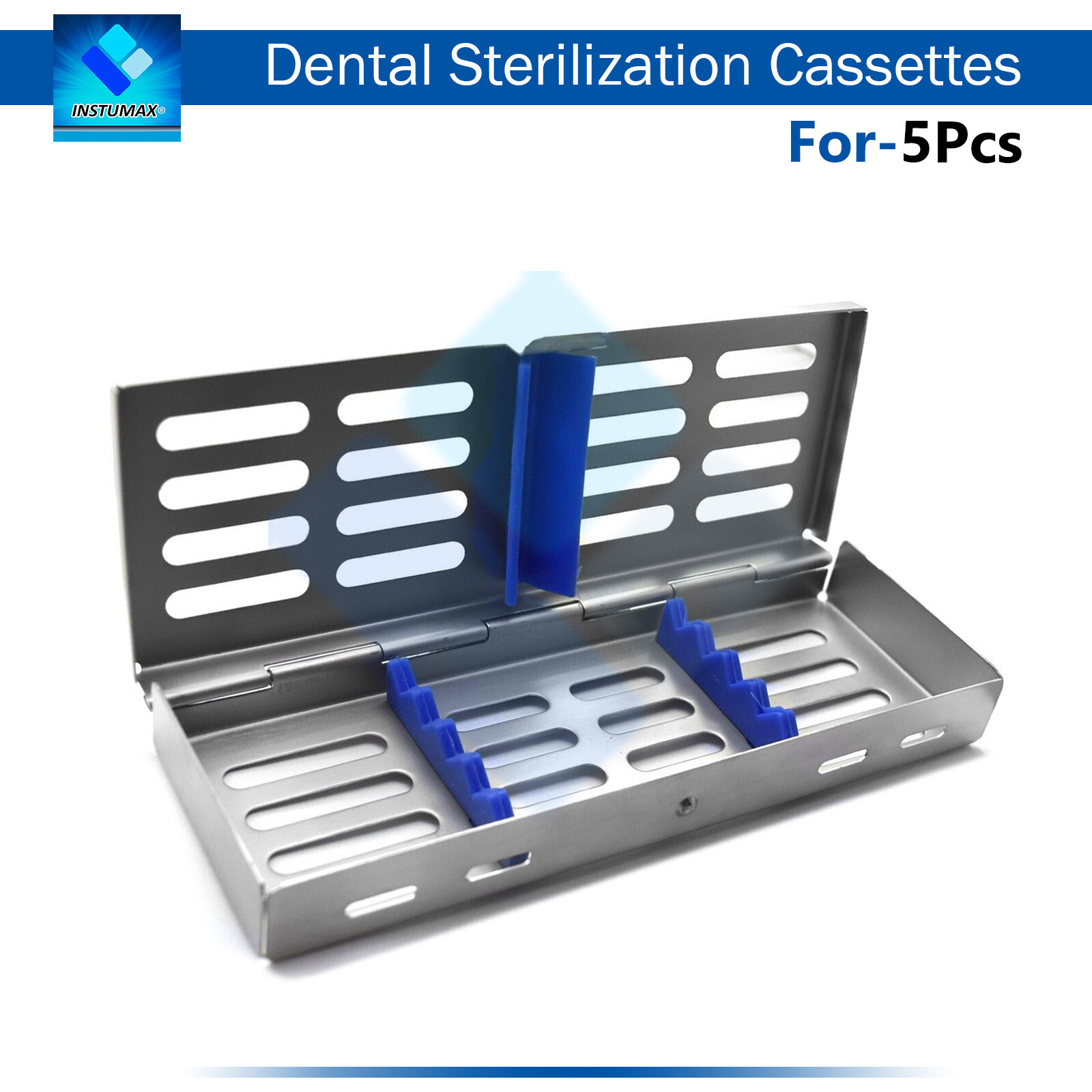 Dental Autoclave Sterilization Cassette Rack Box Tray For 5-7-10 Pcs Instruments