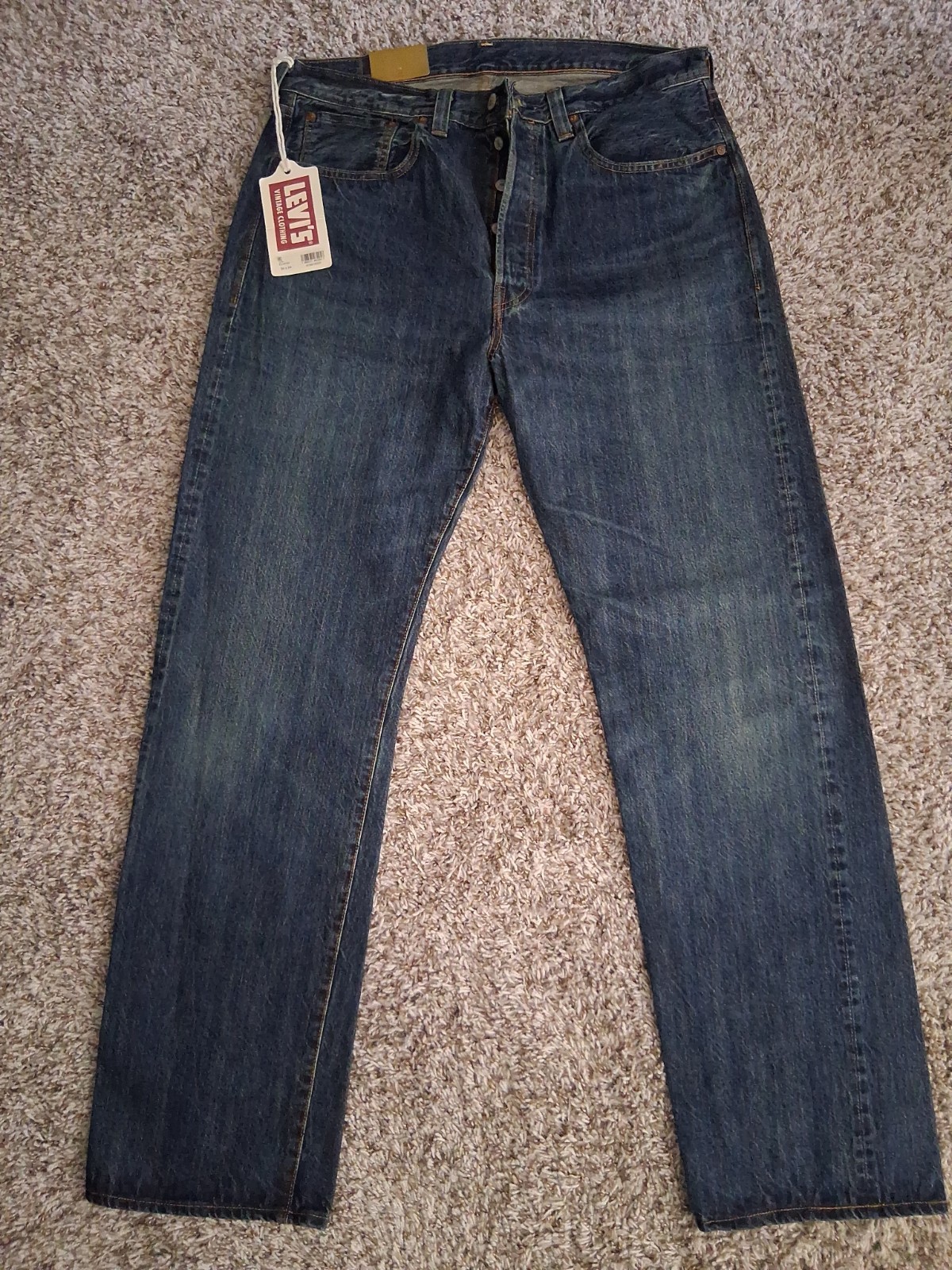 Levis 501 LVC 1947 Salvedge Denim Made In Japan, Size 36x34 Levis 501 LVC 1947 Salvedge Denim Made In Japan, Size 36x34