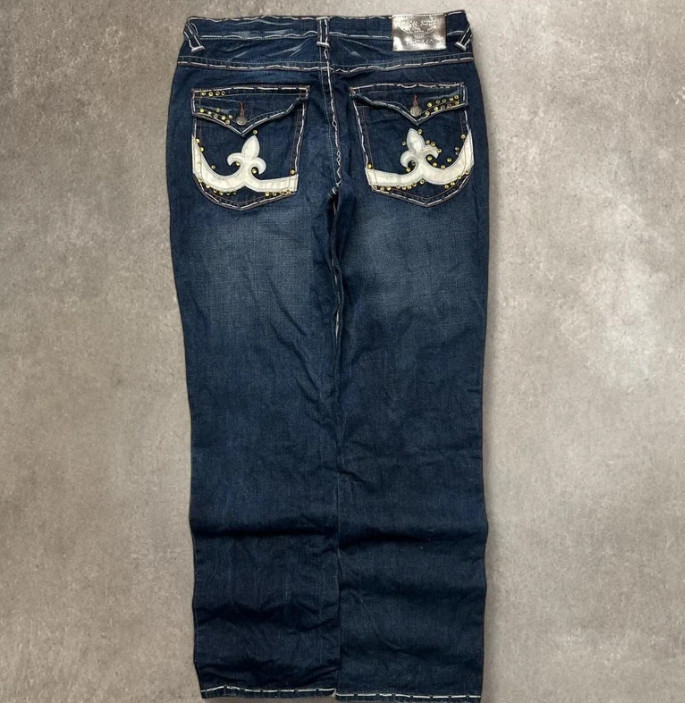 Unbranded Men\'s Navy and Blue Jeans
