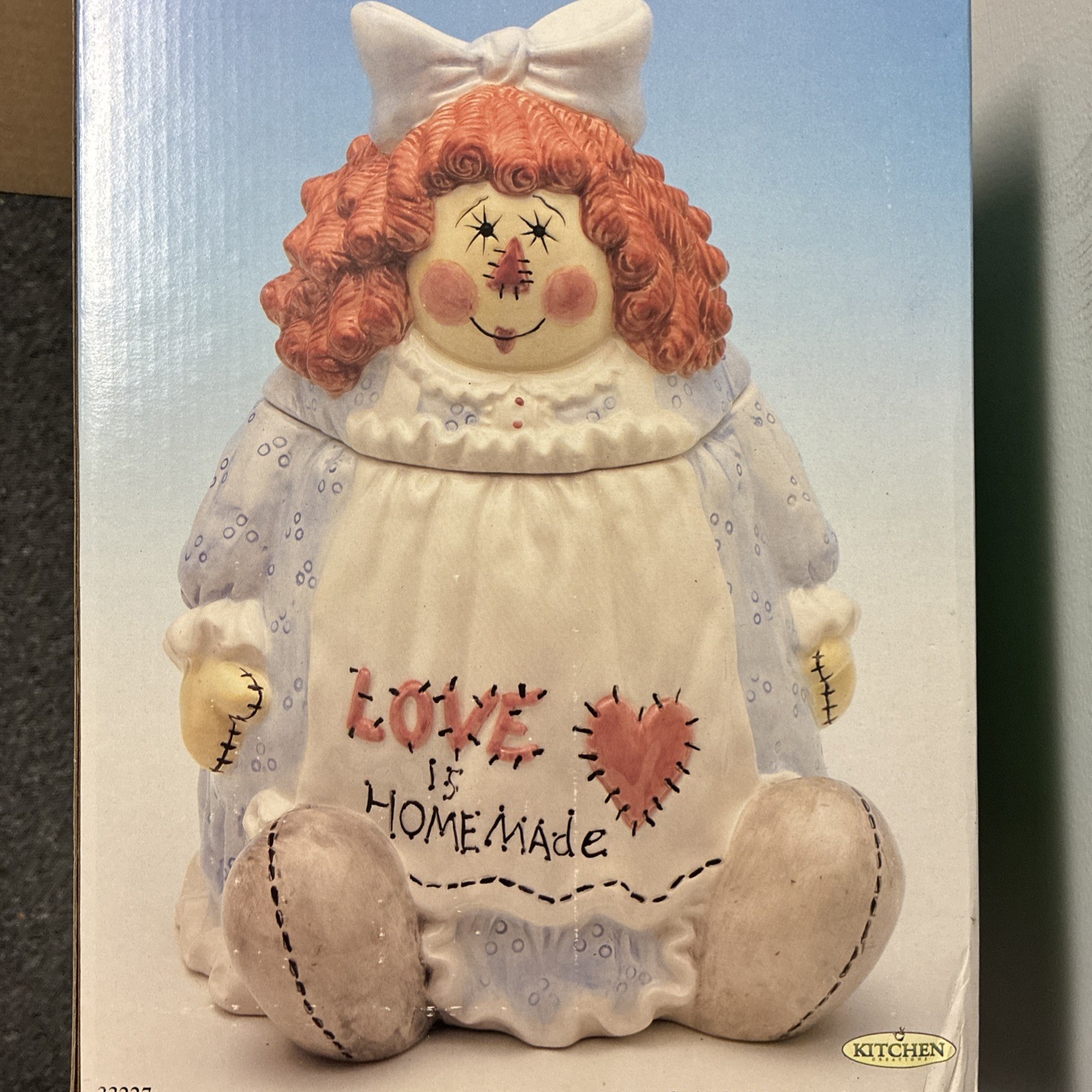 VTG Young’s Exclusive 1999 Raggedy Ann Cookie Jar “Love is Homemade” DOLL VTG Young’s Exclusive 1999 Raggedy Ann Cookie Jar “Love is Homemade” DOLL