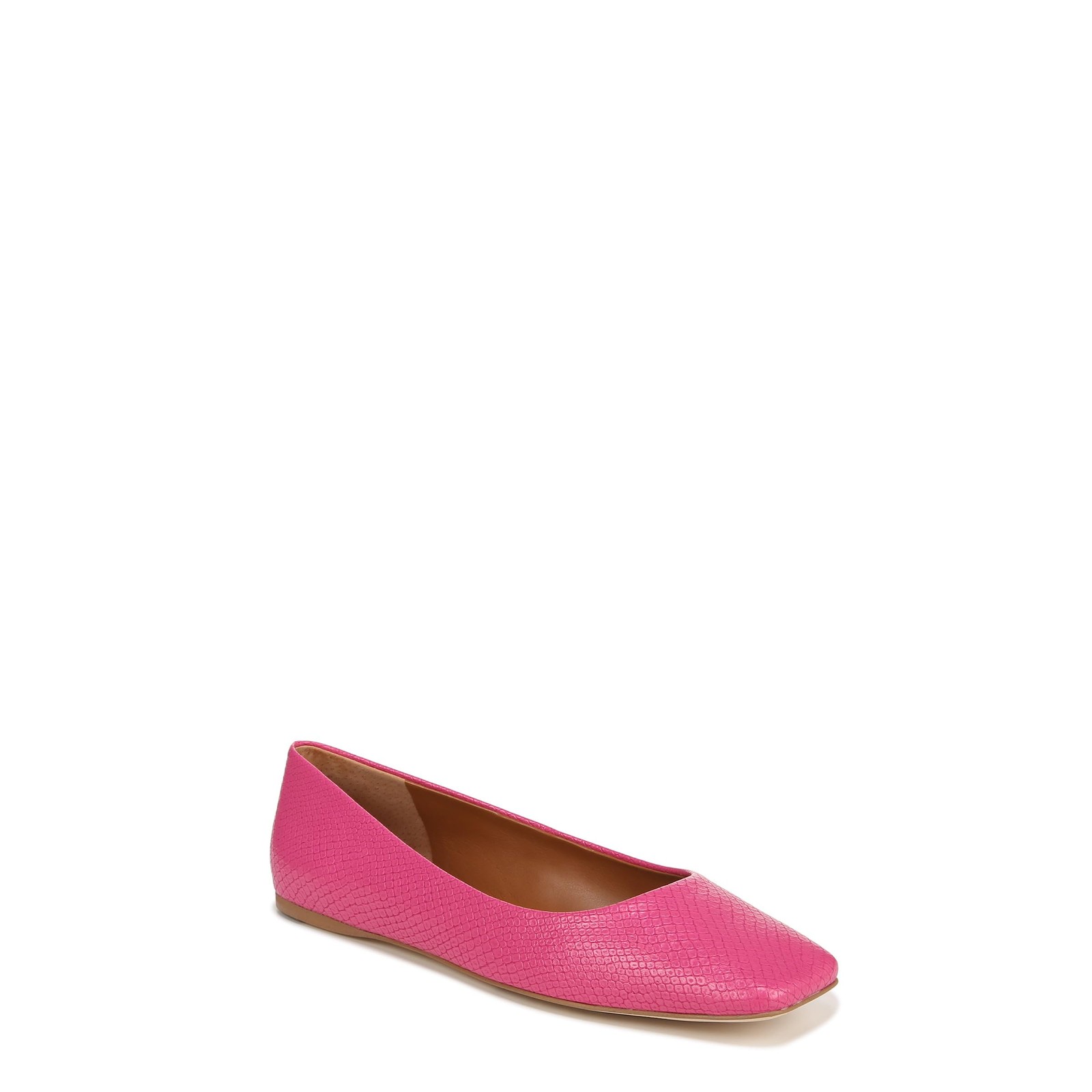 Franco Sarto Sarto Womens Flexa Amaya Square Toe Ballet Flat Pink Snake Pat #209