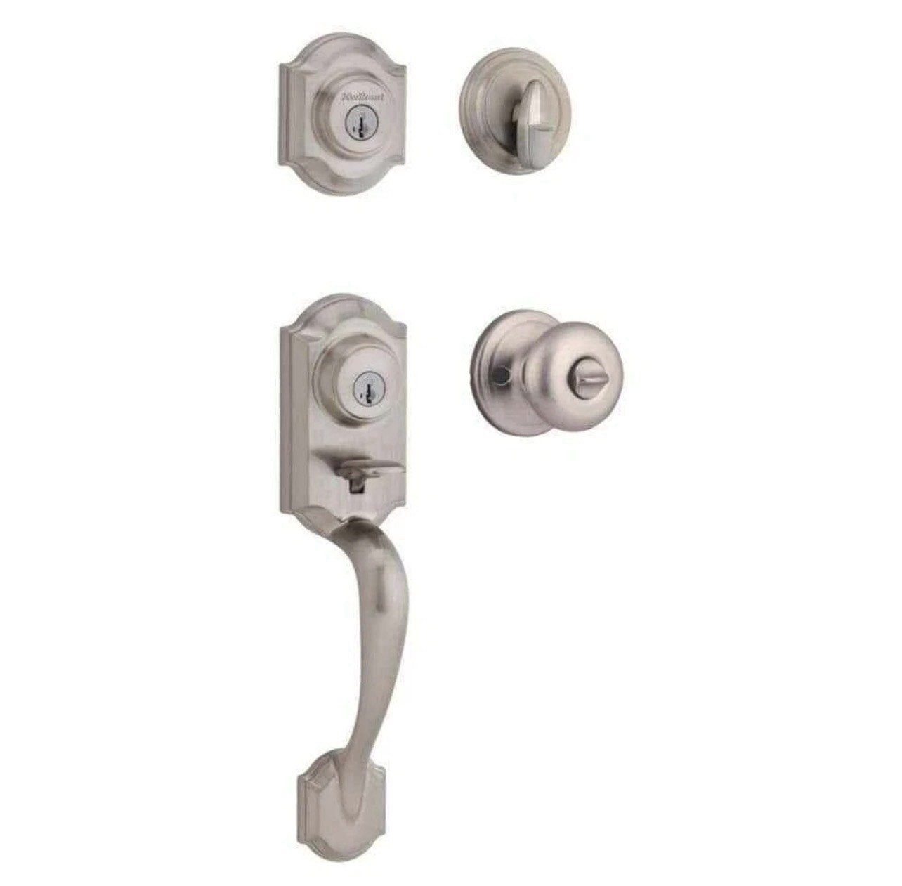 Kwikset 95530-033 Montara Single Cylinder Handleset with Juno Knob - OB