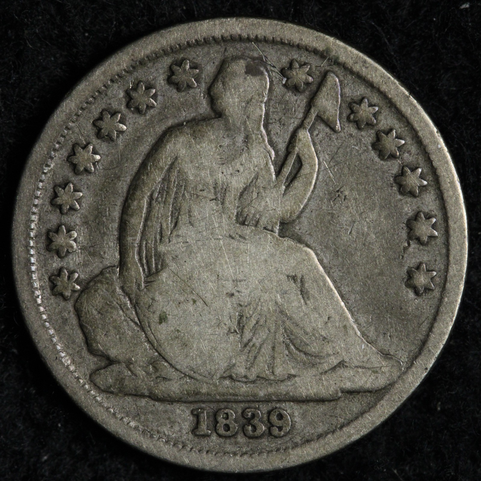 1839-O Seated Liberty Silver Dime FINE E273 JYNM
