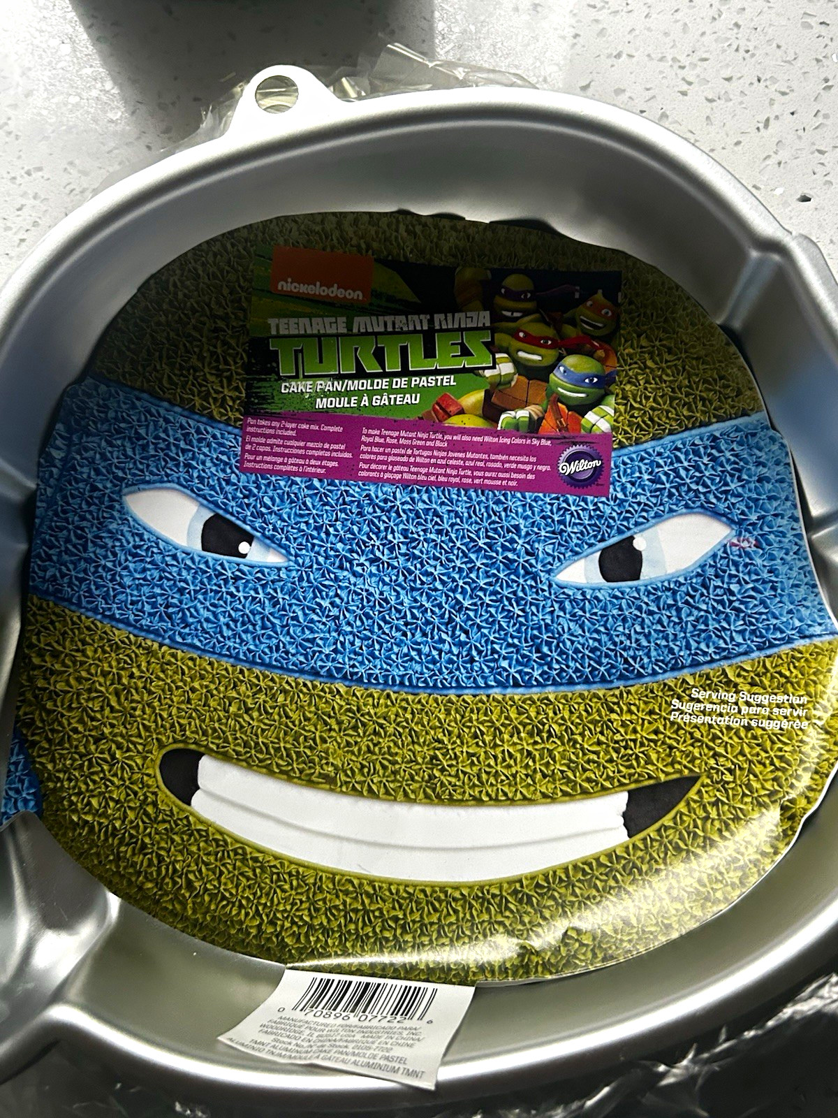 Wilton TMNT Teenage Mutant Ninja Turtles Face Aluminum Cake Pan 13x11 MPN