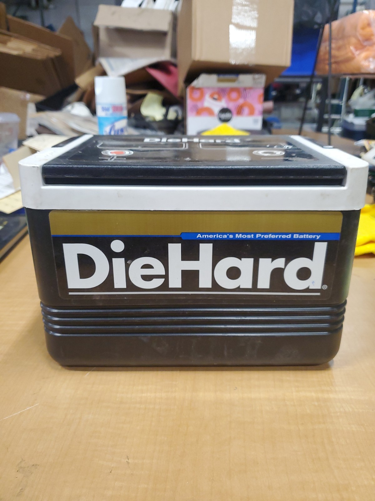 IGLOO DIEHARD Car Battery Ice Chest 6 Pack Cooler Lunch Box Die Hard Vintage