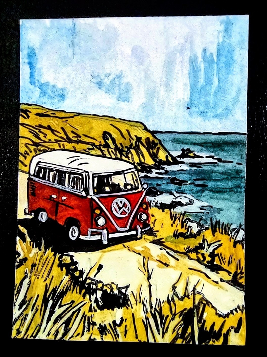 ACEO Hand Painted Art Card. Signed By Artist. Hand Painted Not A Print ACEO Hand Painted Art Card. Signed By Artist. Hand Painted Not A Print