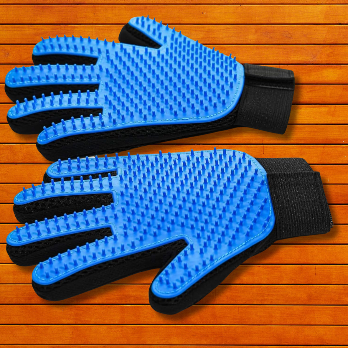 2 Pack Cleaning Brush Magic Gloves Pet Dog Cat Massage Hair Removal Grooming L&R