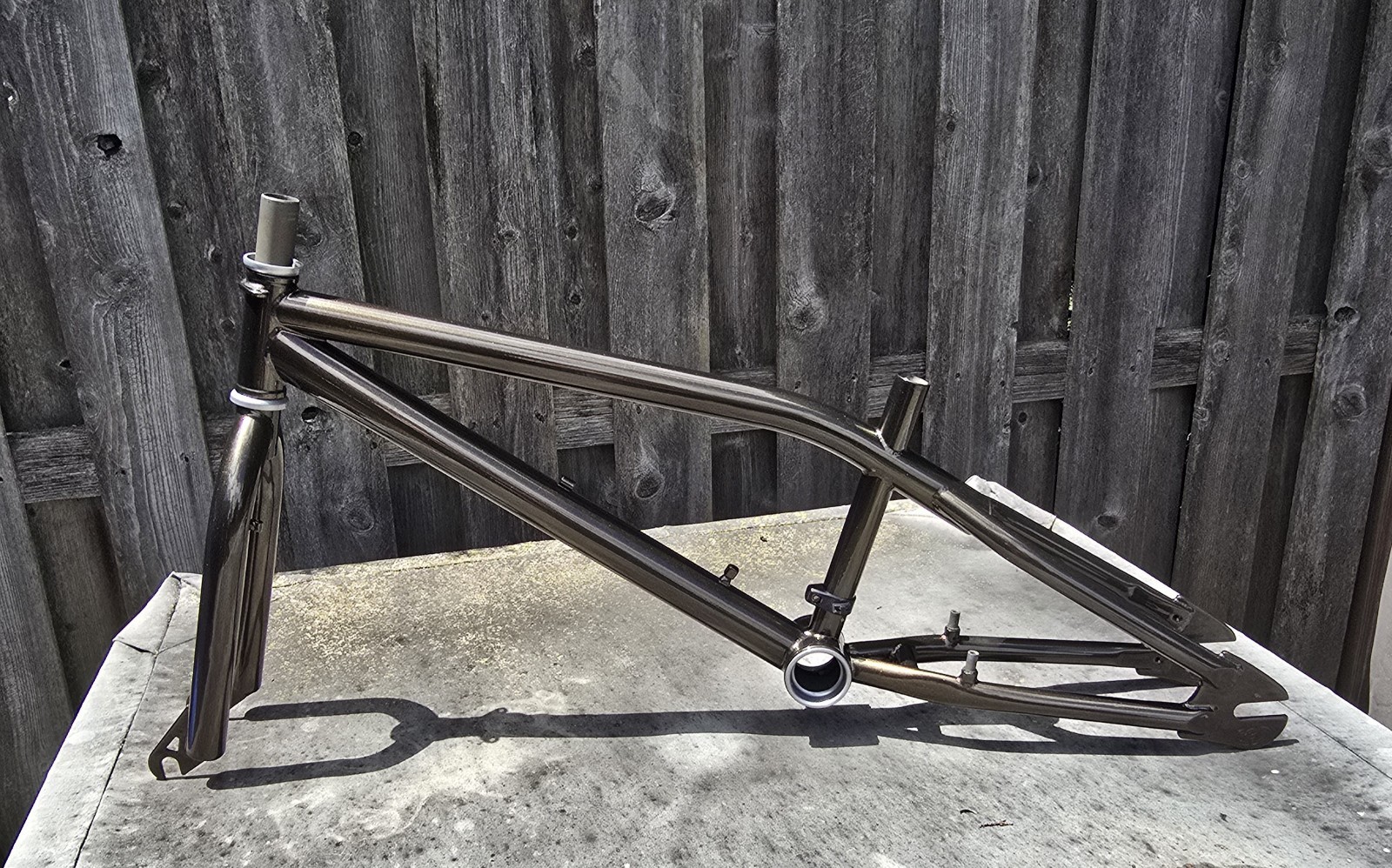 Haro X1 Backtrail Frame & Fork In FRESH Root Beer Sparkle Powder Coating