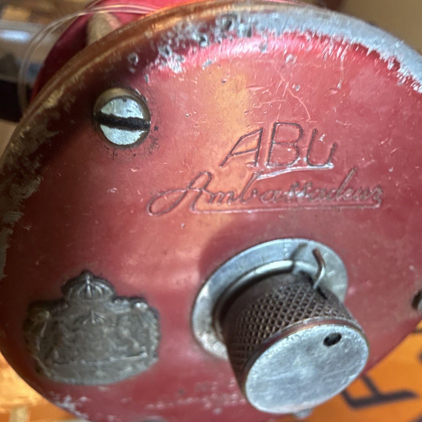 ABU Ambassadeur Vintage Red Casting Fishing Reel for Freshwater Fishing ABU Ambassadeur Vintage Red Casting Fishing Reel for Freshwater Fishing