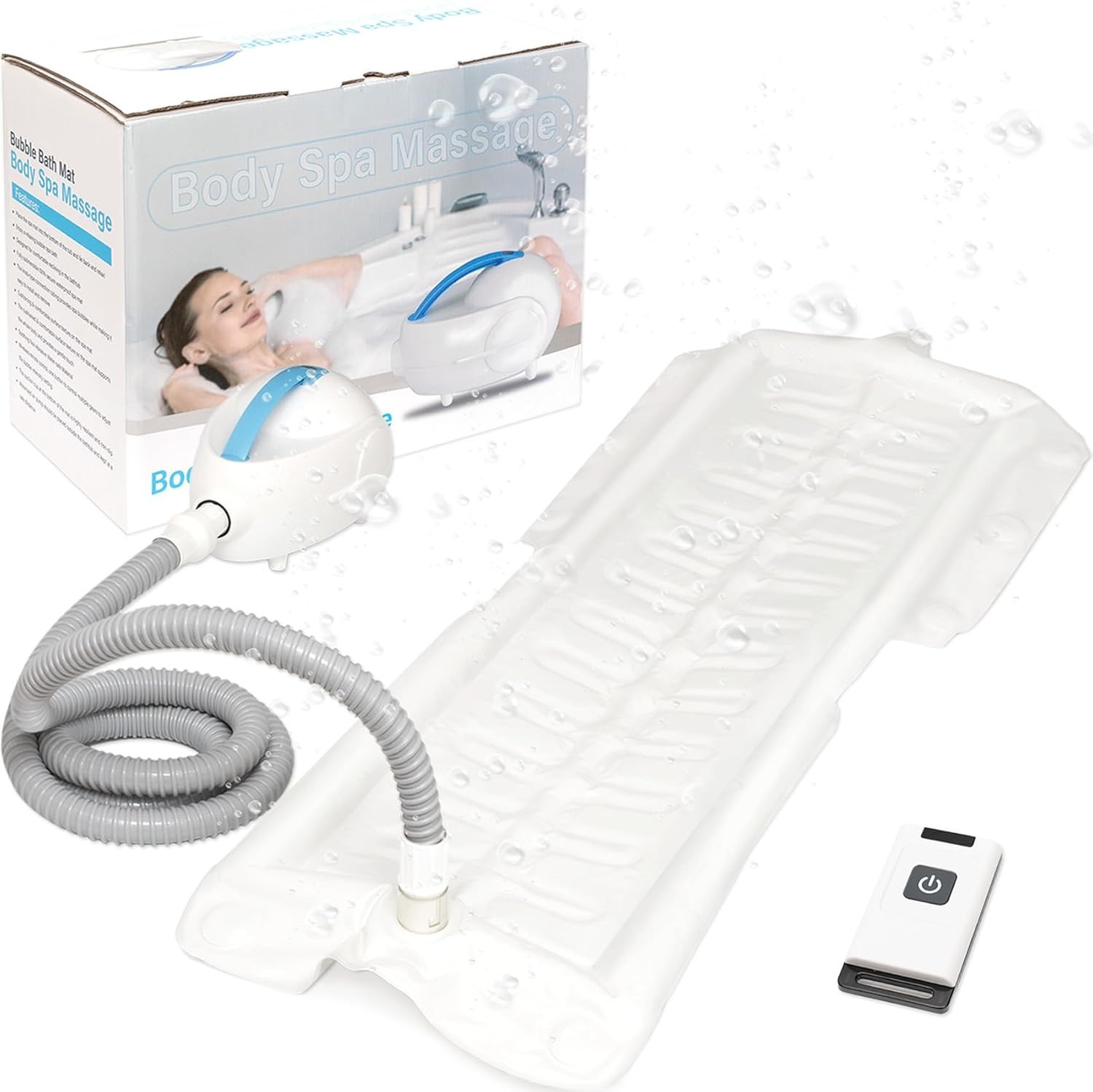 Foinwer Bubble Bath Mat Body Spa Massage Portable Waterproof PHSPAMT22 Sealed