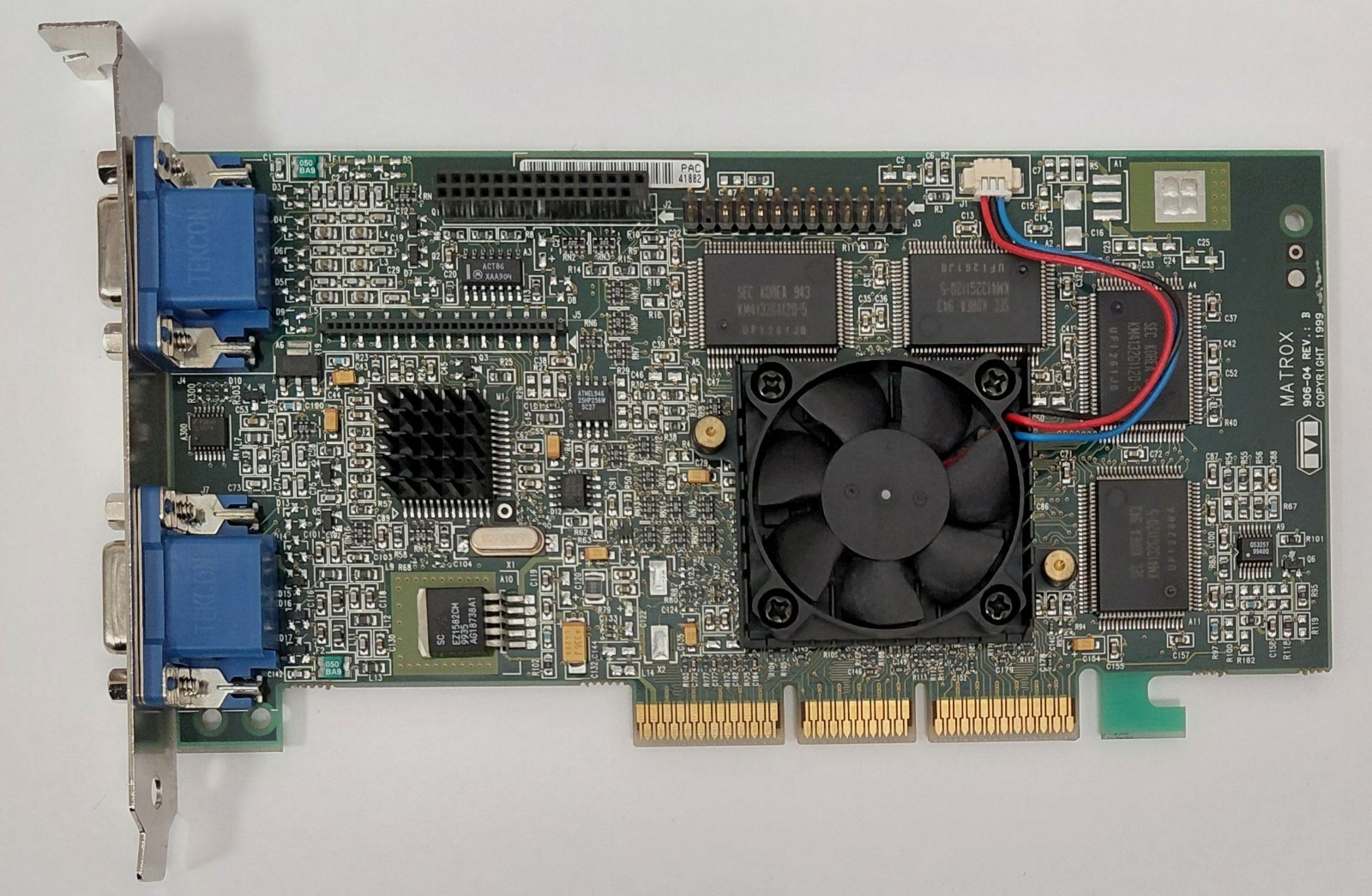 Matrox Millennium G400 MAX AGP Graphics Card (G4+MMDHA32G, Dual VGA, 32MB, 1999)