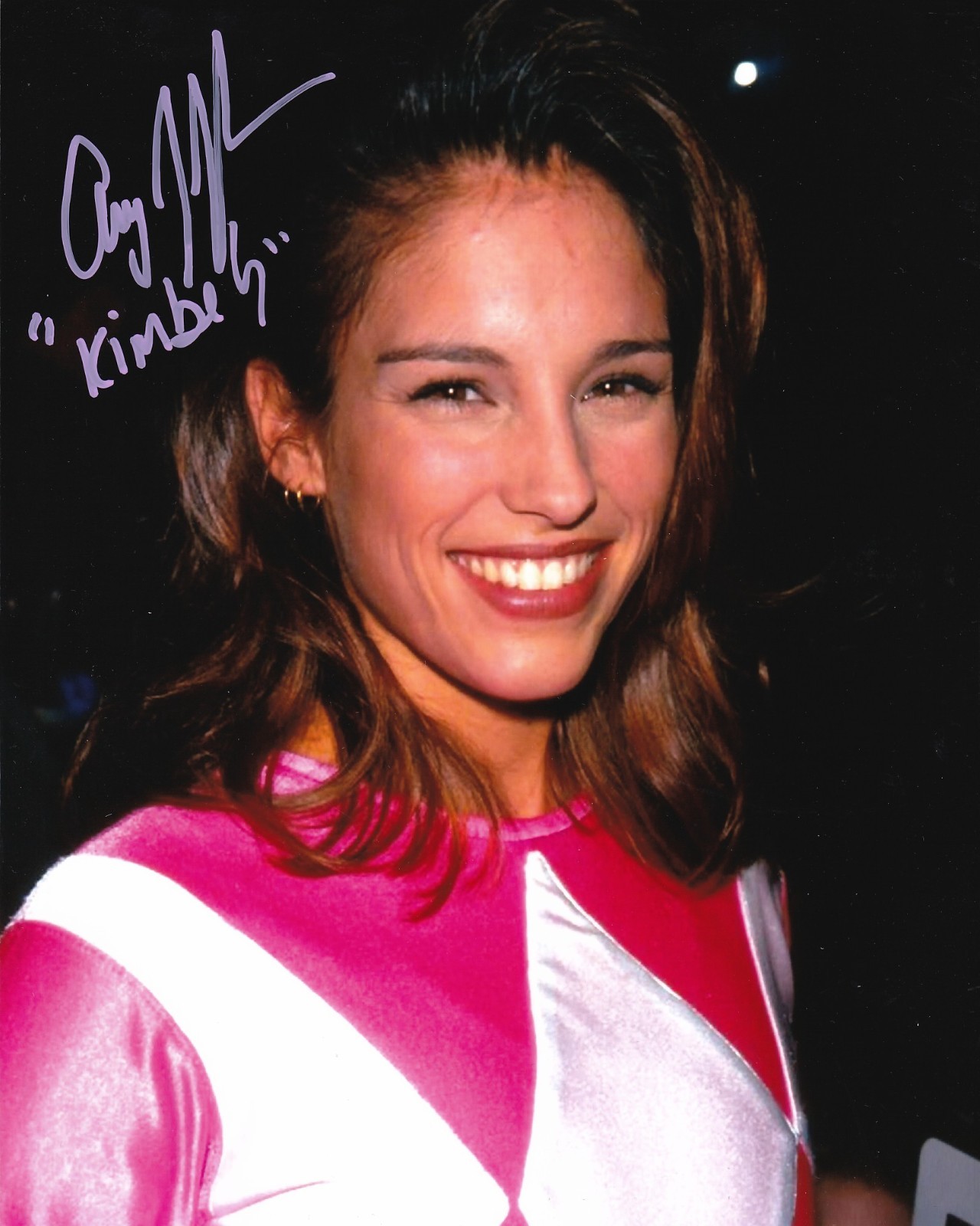 Amy Jo Johnson Signed Power Rangers 8x10 Pink Ranger Television Autograph Amy Jo Johnson Signed Power Rangers 8x10 Pink Ranger Television Autograph