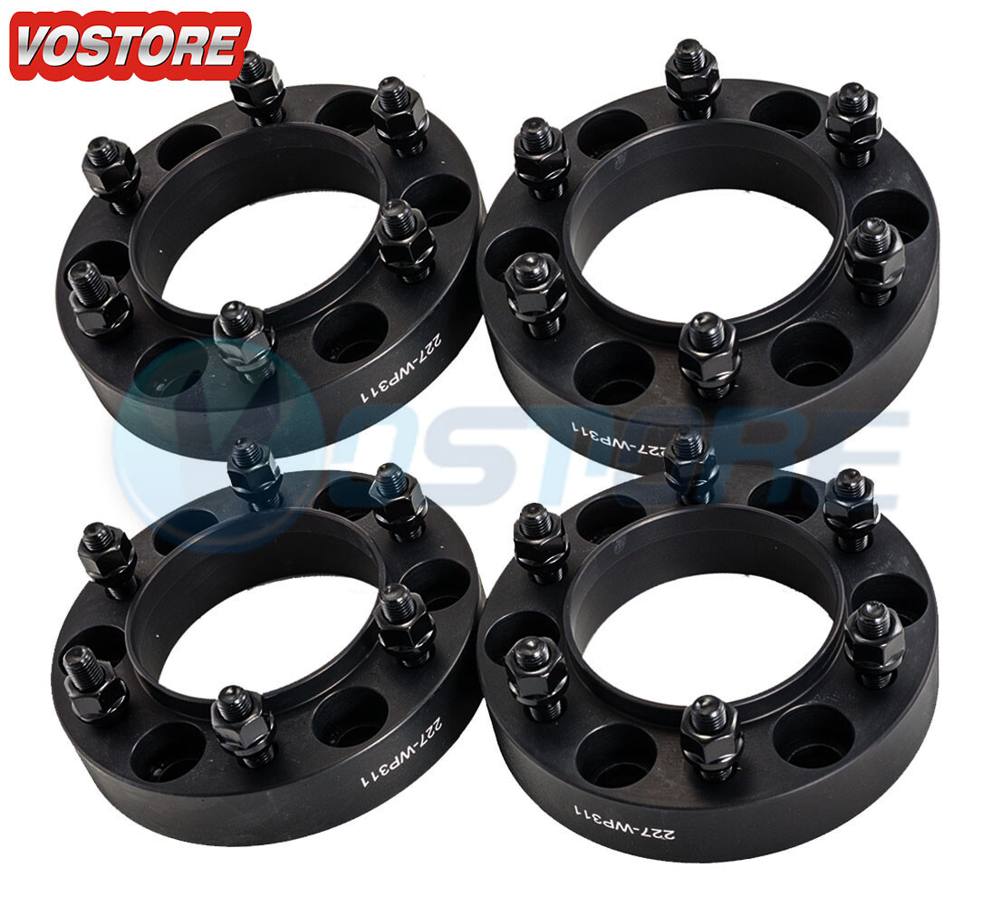 (4) 1.25\'\' Hubcentric Wheel Spacers 6x5.5 for Toyota 4Runner FJ Cruiser Sequoia (4) 1.25\'\' Hubcentric Wheel Spacers 6x5.5 for Toyota 4Runner FJ Cruiser Sequoia