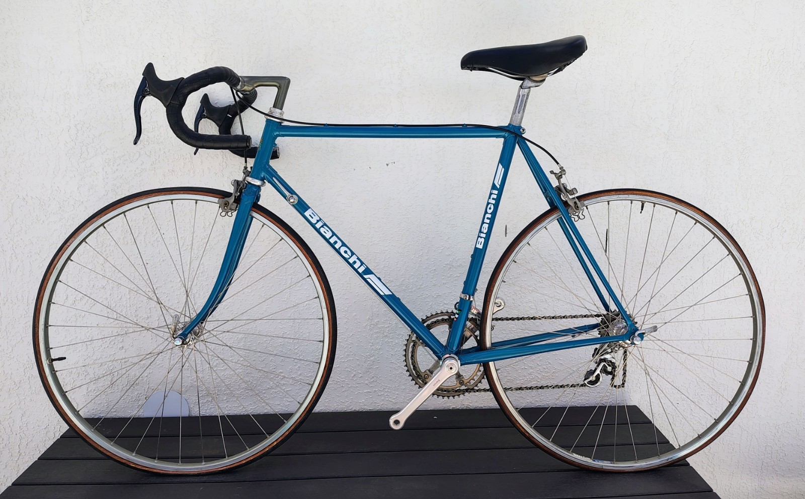 Vintage 1987 Bianchi Trofeo 56cm Road Bike Campagnolo Super Record Ambrosio Teal Vintage 1987 Bianchi Trofeo 56cm Road Bike Campagnolo Super Record Ambrosio Teal