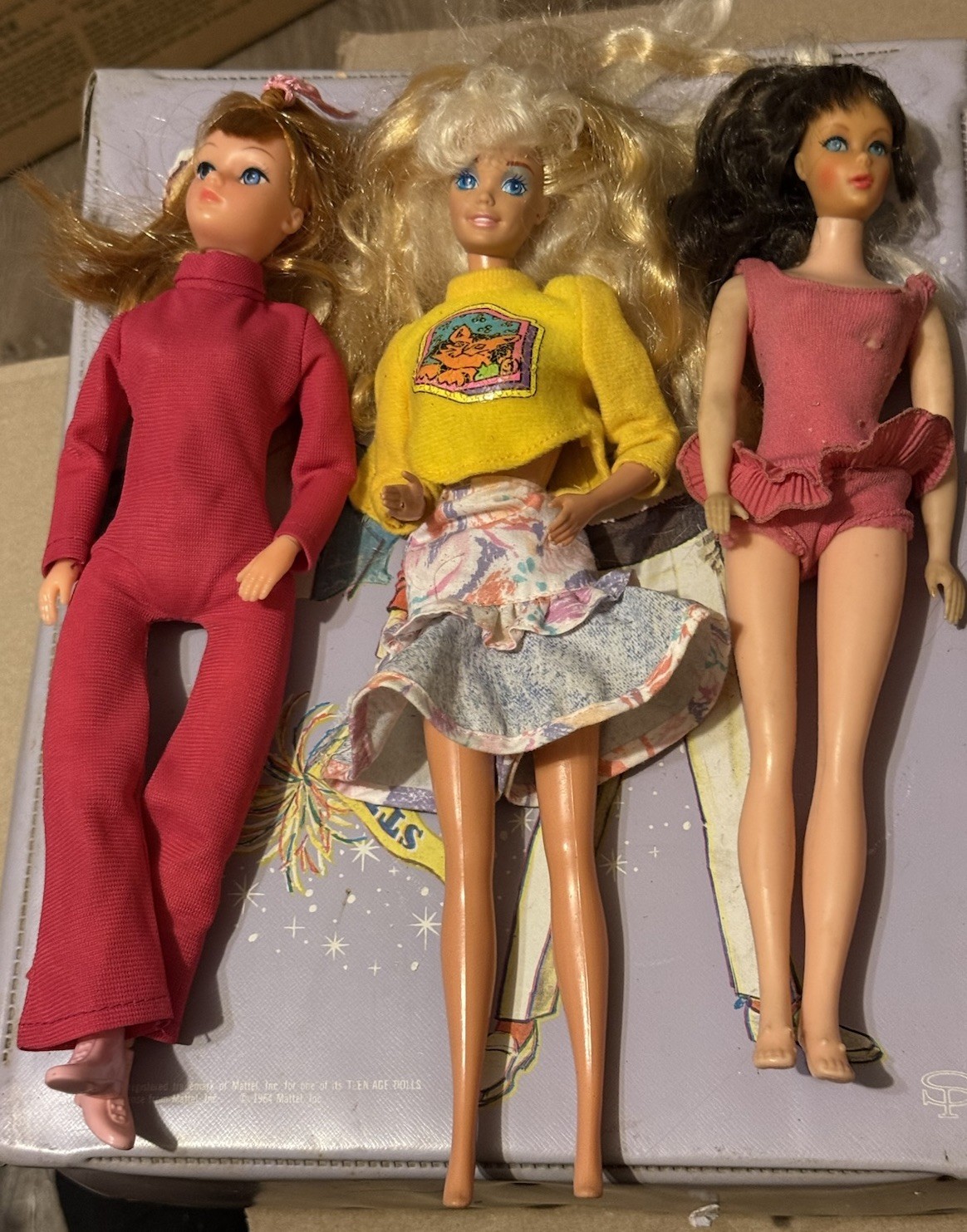 Vintage Barbie Ken Doll Lot 1960 Stacey Standard Barbie Tutti Case Clothe Mattel Vintage Barbie Ken Doll Lot 1960 Stacey Standard Barbie Tutti Case Clothe Mattel