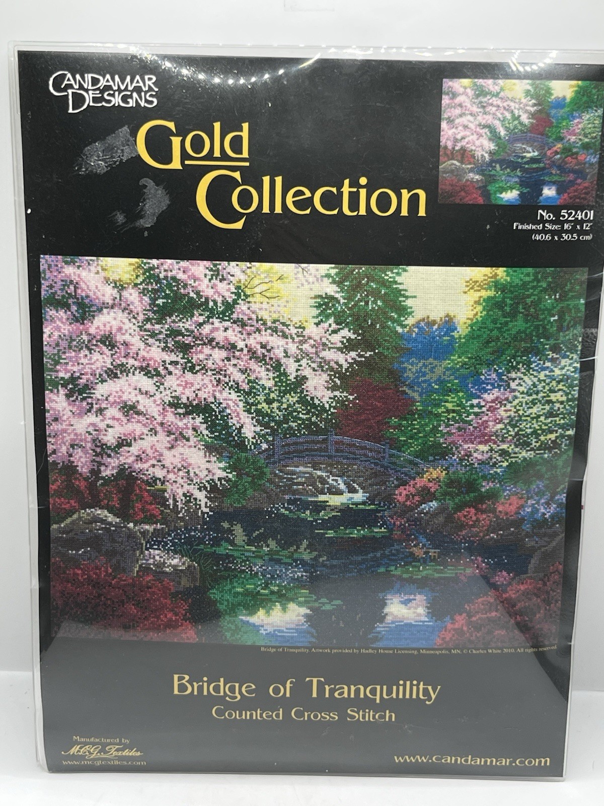Candamar Designs Gold Collection Bridge Of Tranquility Cross Stitch Kit 52401 Candamar Designs Gold Collection Bridge Of Tranquility Cross Stitch Kit 52401