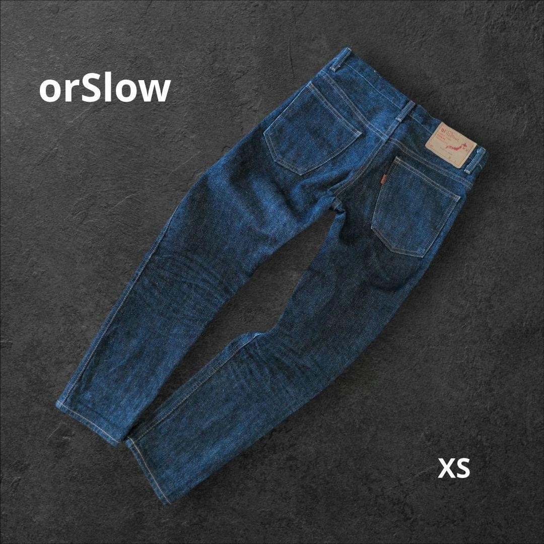 orSlow XX Model Jeans Dark Indigo Cotton 100% Size 0 Made in Japan Used Genuine