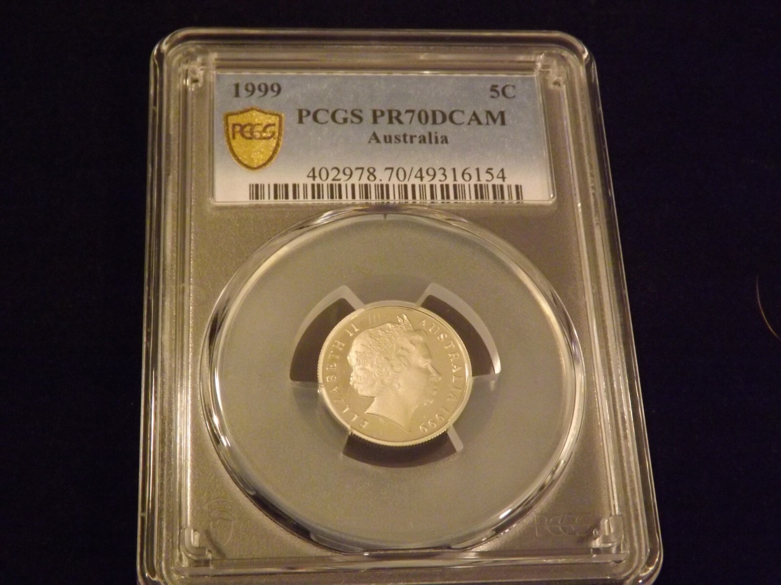1999 5 C Australia PCGS PR 70 DCAM 1999 5 C Australia PCGS PR 70 DCAM