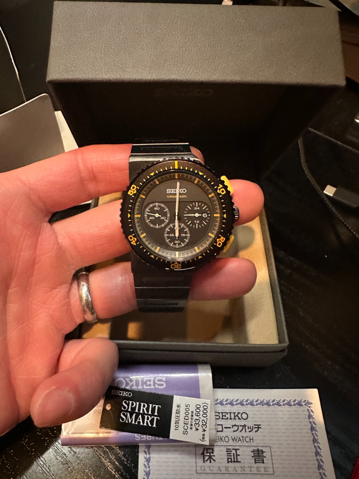 [Near MINT w/ Box] Seiko Spirit Giugiaro SCED005 7T12-0AD0 Quartz Men\'s Watch