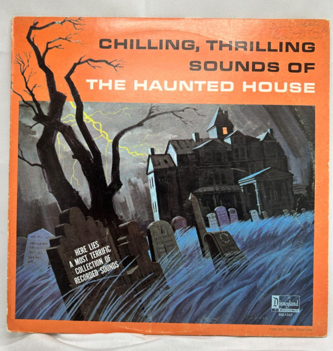 CHILLING, THRILLING SOUNDS OF THE HAUNTED HOUSE VINYL LP  BY DISNEYLAND