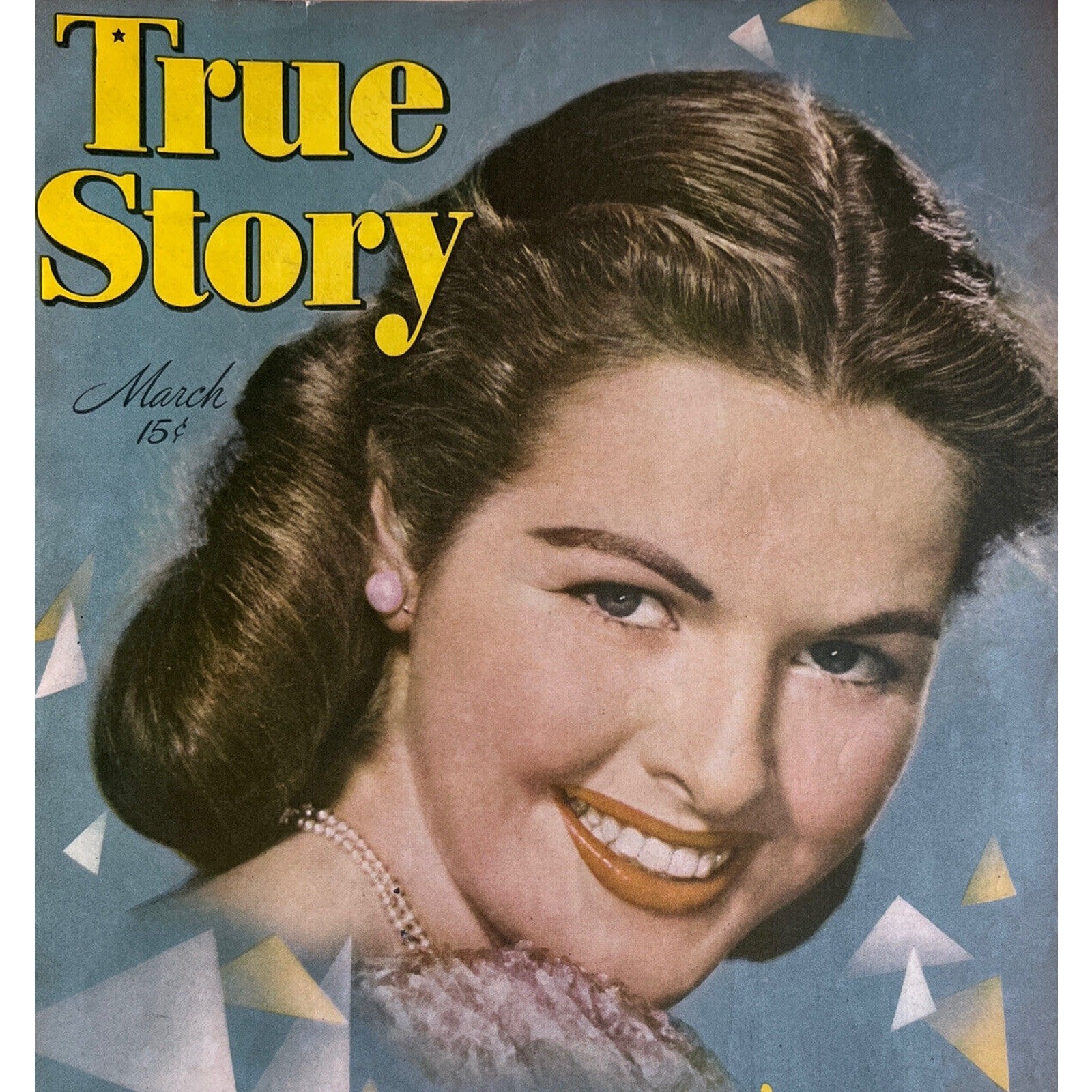 Vintage True Story Magazine Mar 1947 Cover By Edward Patston Great Ads Stories