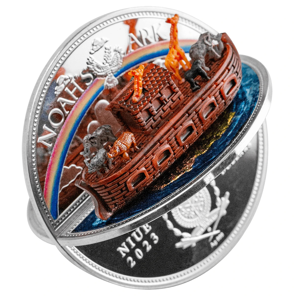 Niue 2023 5$ Noah’s Ark 2 Oz Froof Silver Coin