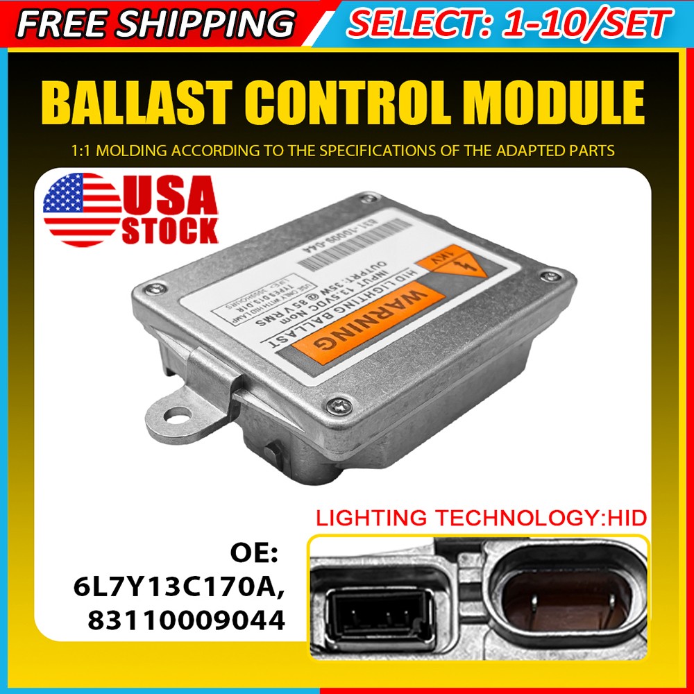 1-10x Xenon Ballast Headlight Controller Front 6L7Y13C170A for Lincoln Town Car