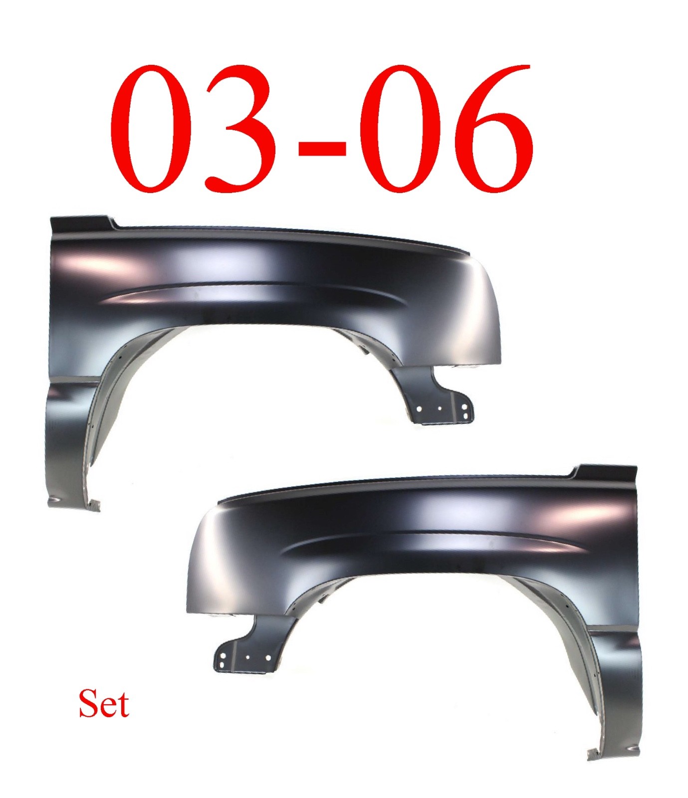No Shipping 03 06 Chevy Silverado Front Fender Set Left & Right New 2003 2006