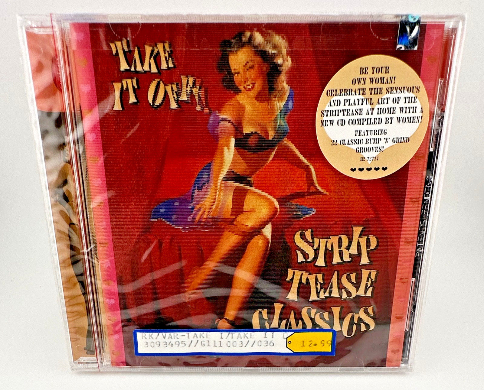 Take It Off : Striptease Classics by Various [ NEW CD + 3D Cover + Hype 1997 ]