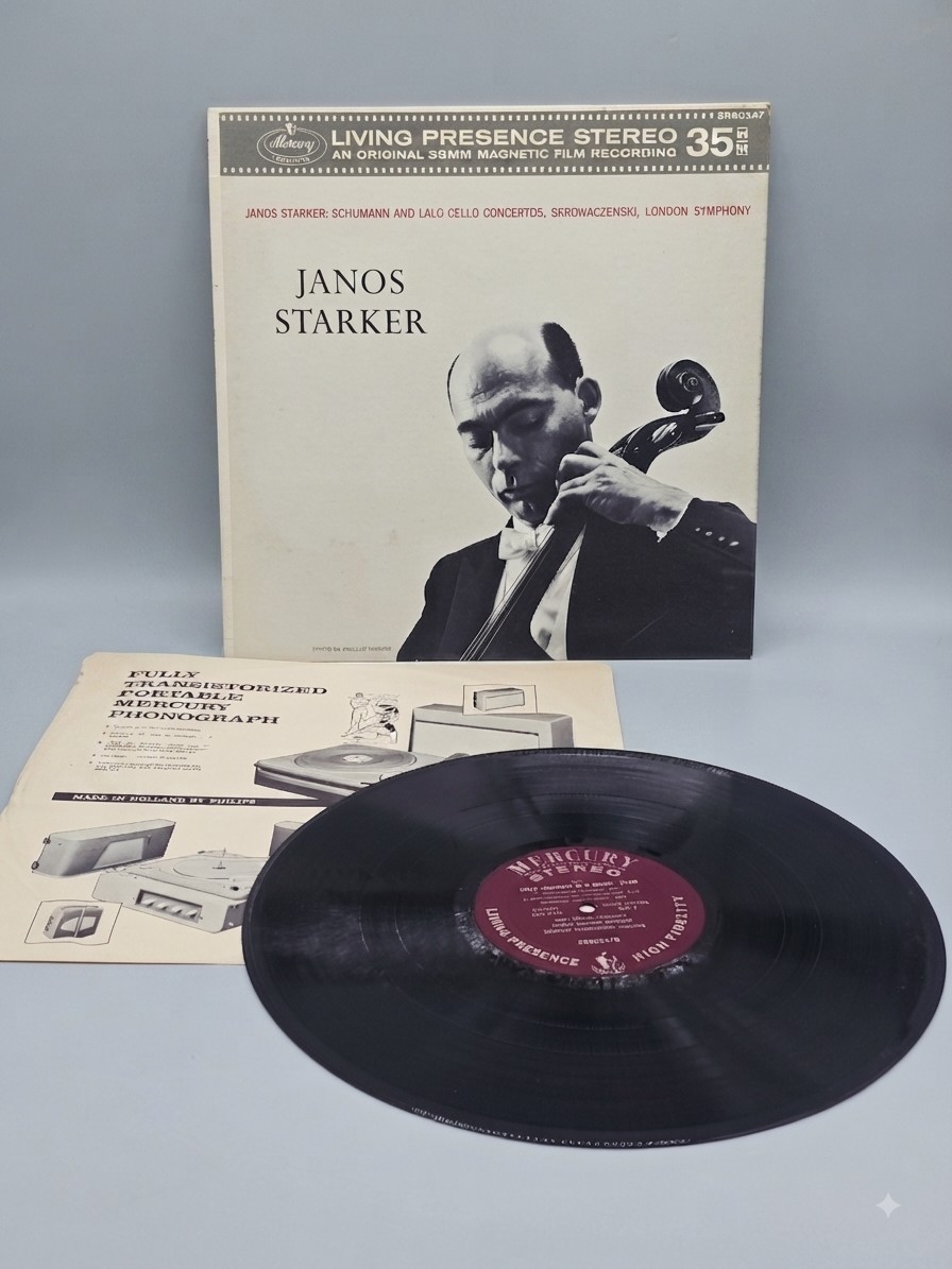 SCHUMANN / LALO Cello Concerts JANOS STARKER Vinyl Record Vintage Collectors.  