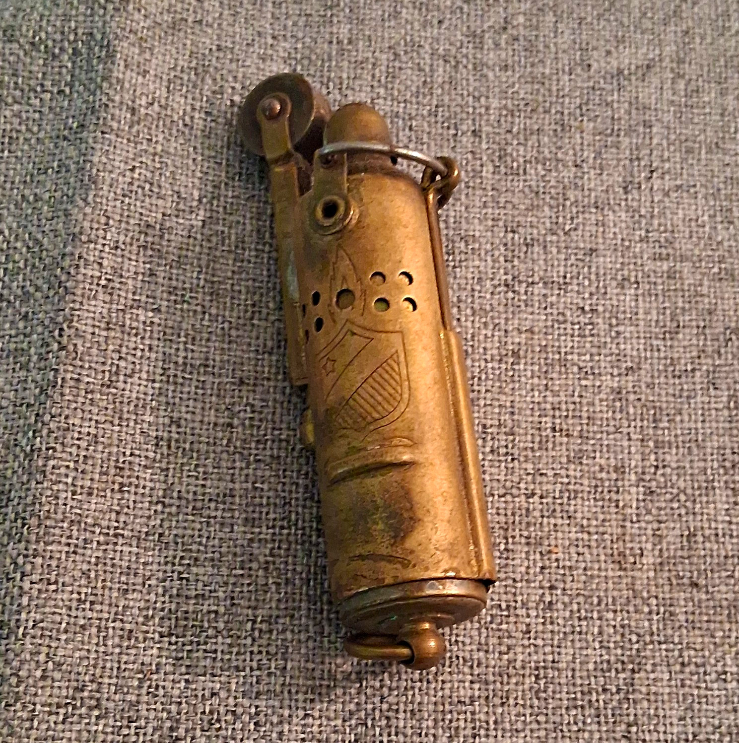 Bowers Vintage WWII Bronze Tone Pocket Windproof Trench Lighter Collectible Bowers Vintage WWII Bronze Tone Pocket Windproof Trench Lighter Collectible